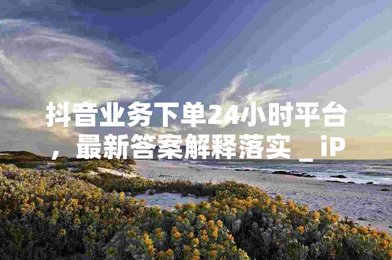 抖音业务下单24小时平台，最新答案解释落实 _ iPhone89.7.66