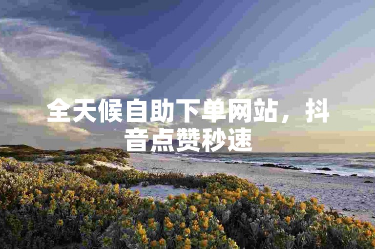全天候自助下单网站，抖音点赞秒速5000。