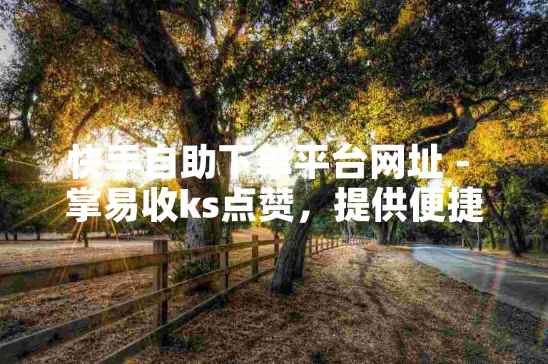 快手自助下单平台网址 - 掌易收ks点赞，提供便捷的服务。