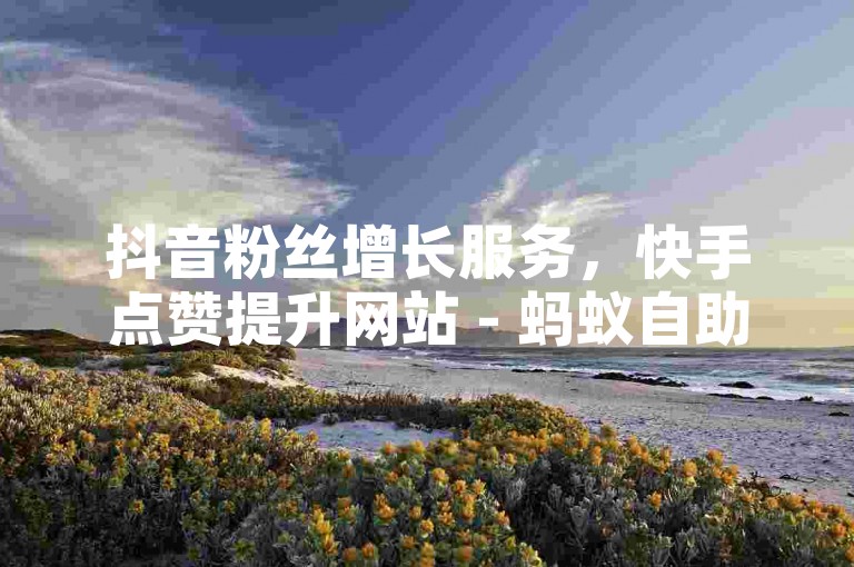 抖音粉丝增长服务，快手点赞提升网站 - 蚂蚁自助平台。