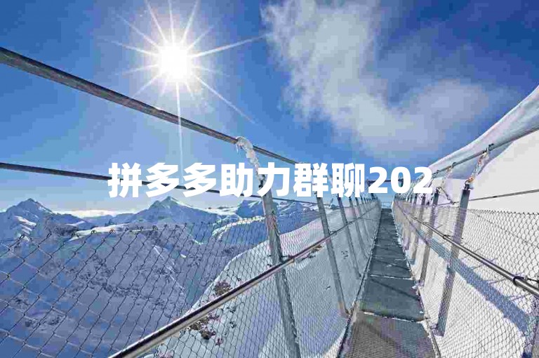 拼多多助力群聊2025，携手共进享优惠。