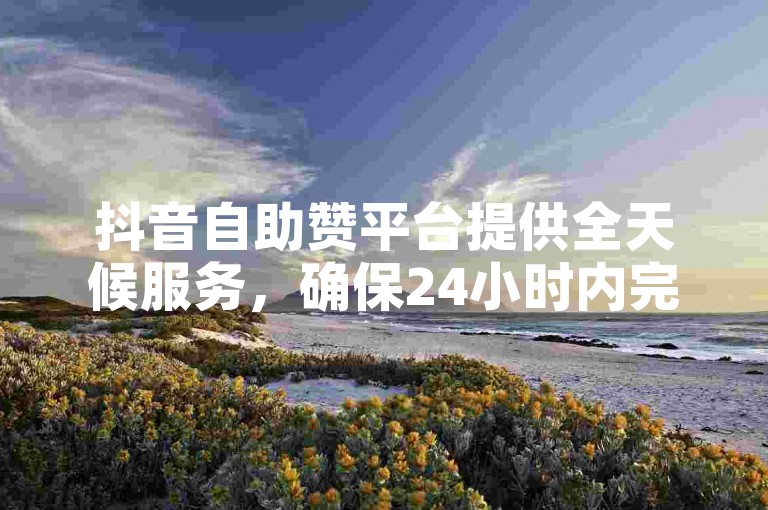 抖音自助赞平台提供全天候服务，确保24小时内完成发货。