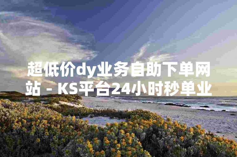 超低价dy业务自助下单网站 - KS平台24小时秒单业务平台免费