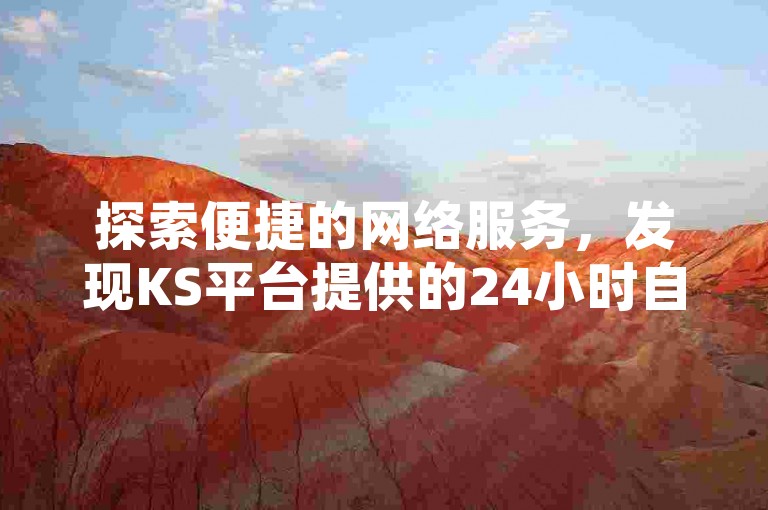探索便捷的网络服务，发现KS平台提供的24小时自助下单功能，让您轻松点赞和收藏。