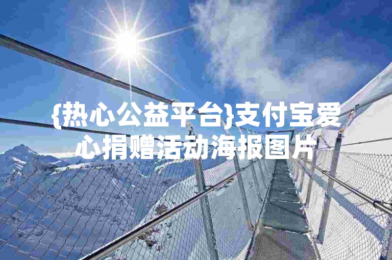 {热心公益平台}支付宝爱心捐赠活动海报图片