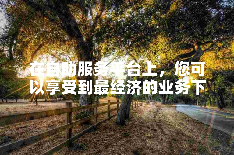 在自助服务平台上，您可以享受到最经济的业务下单服务 - 快手平台保证全天候在线处理订单，完全免费。