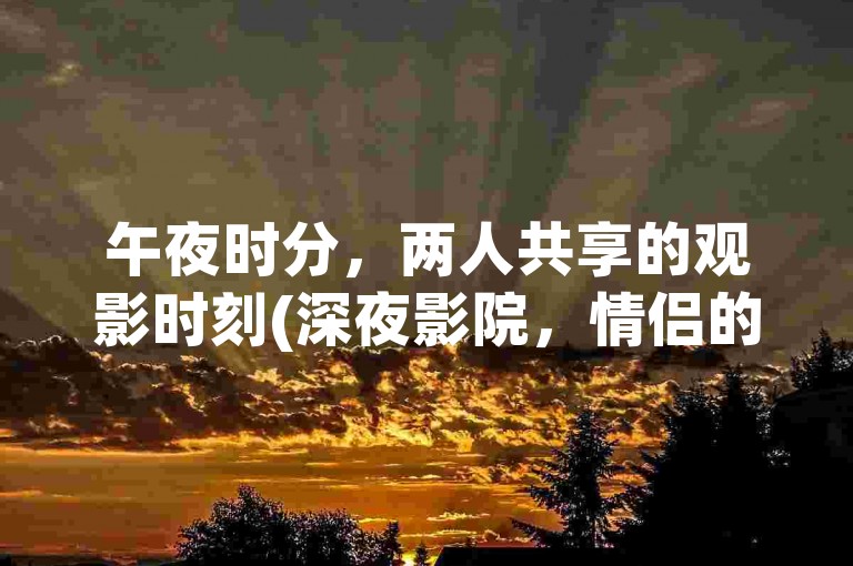 午夜时分，两人共享的观影时刻(深夜影院，情侣的专属浪漫)。
