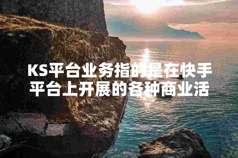 KS平台业务指的是在快手平台上开展的各种商业活动，包括内容创作、广告推广、电商运营等。