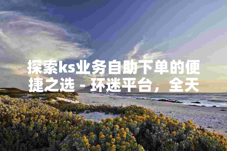 探索ks业务自助下单的便捷之选 - 环迷平台，全天候服务享最低价。