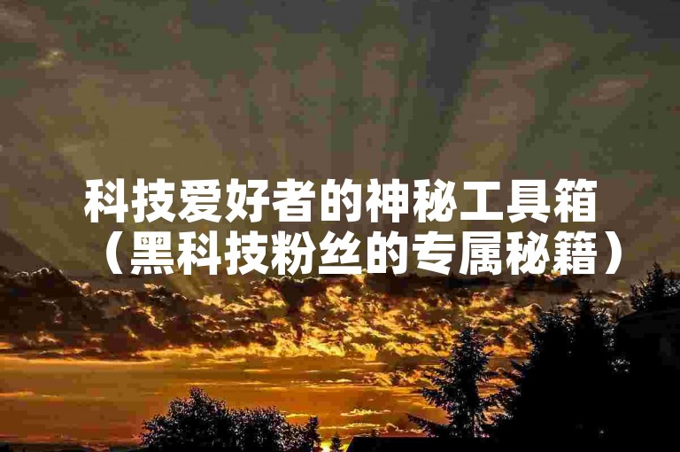 科技爱好者的神秘工具箱（黑科技粉丝的专属秘籍）。
