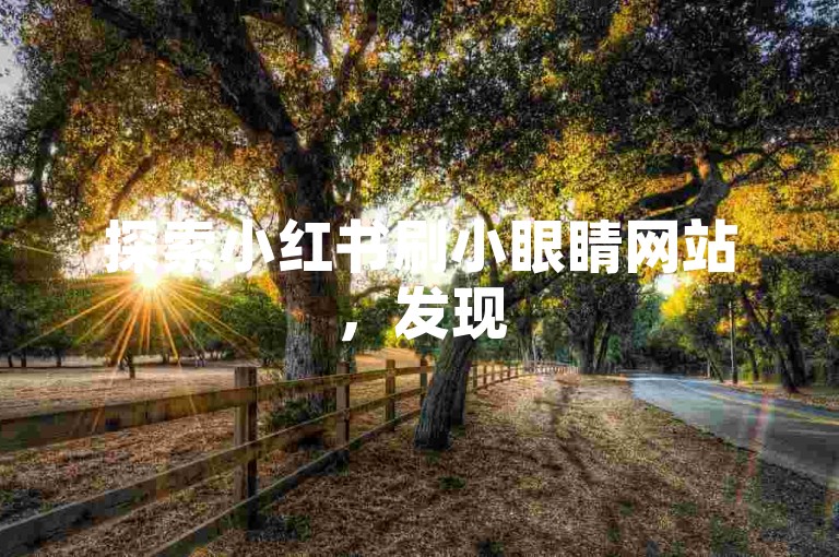探索小红书刷小眼睛网站，发现520互赞网的高效服务。