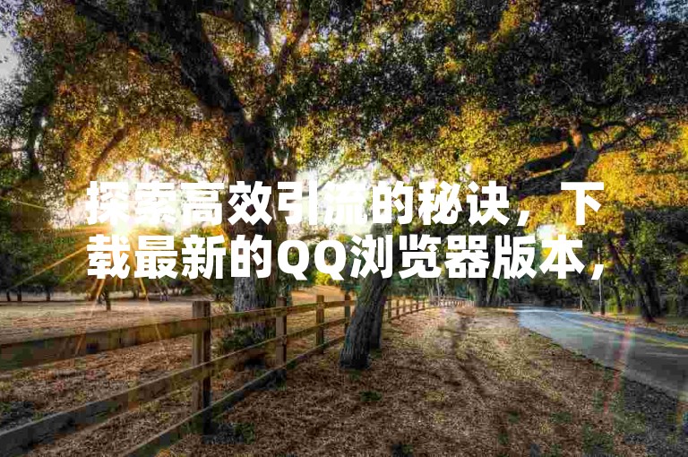 探索高效引流的秘诀，下载最新的QQ浏览器版本，通过KS平台快速增加粉丝，并在抖音上享受即时业务下单服务。
