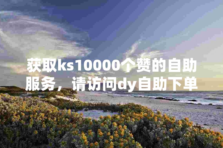 获取ks10000个赞的自助服务，请访问dy自助下单平台。