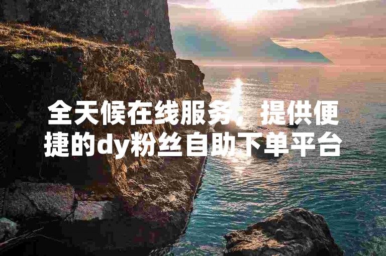 全天候在线服务，提供便捷的dy粉丝自助下单平台，让您轻松管理社交媒体影响力。