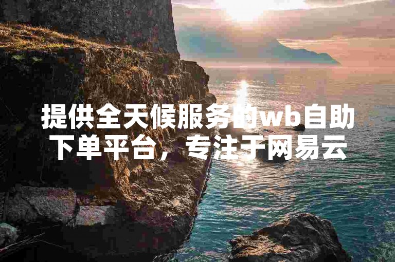 提供全天候服务的wb自助下单平台，专注于网易云业务和快手的吉米代刷网。