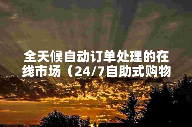 全天候自动订单处理的在线市场（24/7自助式购物网站）。