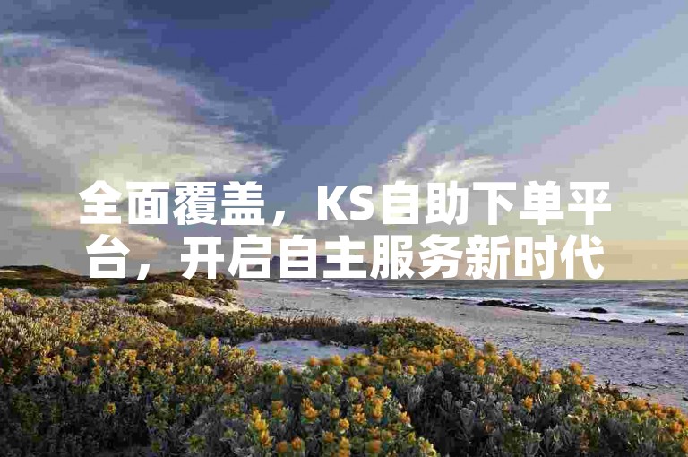 全面覆盖，KS自助下单平台，开启自主服务新时代！