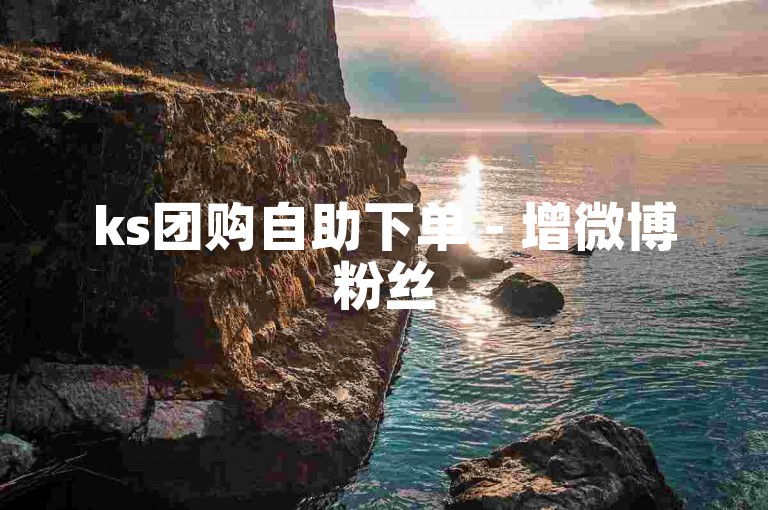 ks团购自助下单 - 增微博粉丝