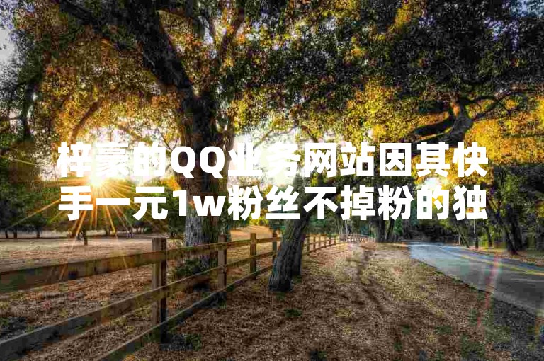 梓豪的QQ业务网站因其快手一元1w粉丝不掉粉的独特优势而受到抖音用户的热烈欢迎，该平台的抖音收藏自助功能和实时显示的播放量更是让热血重燃成为可能。