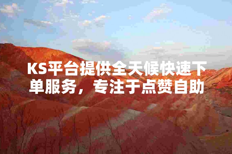 KS平台提供全天候快速下单服务，专注于点赞自助购买。