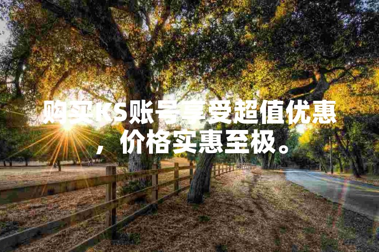 购买KS账号享受超值优惠，价格实惠至极。
