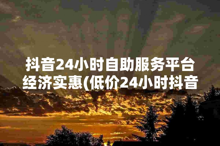 抖音24小时自助服务平台经济实惠(低价24小时抖音自助服务)。