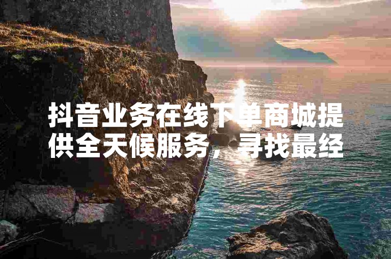 抖音业务在线下单商城提供全天候服务，寻找最经济高效的24小时自助下单解决方案。