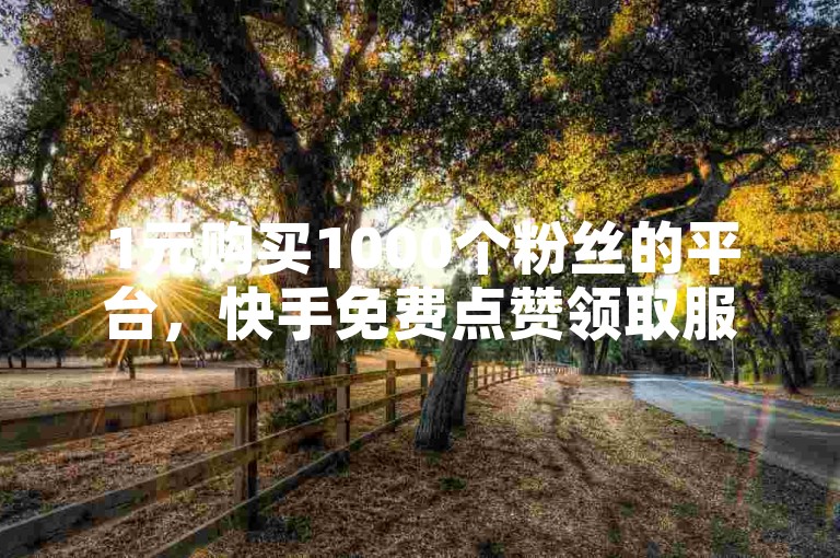 1元购买1000个粉丝的平台，快手免费点赞领取服务。