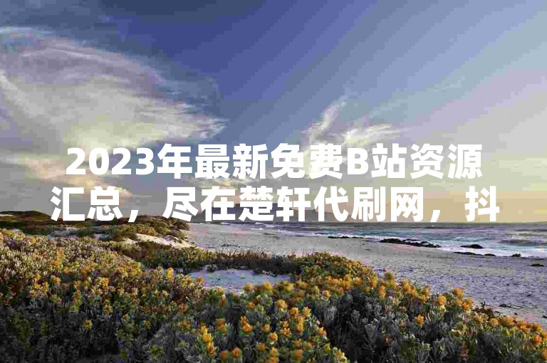 2023年最新免费B站资源汇总，尽在楚轩代刷网，抖音点赞服务低至0.1元/1000个。