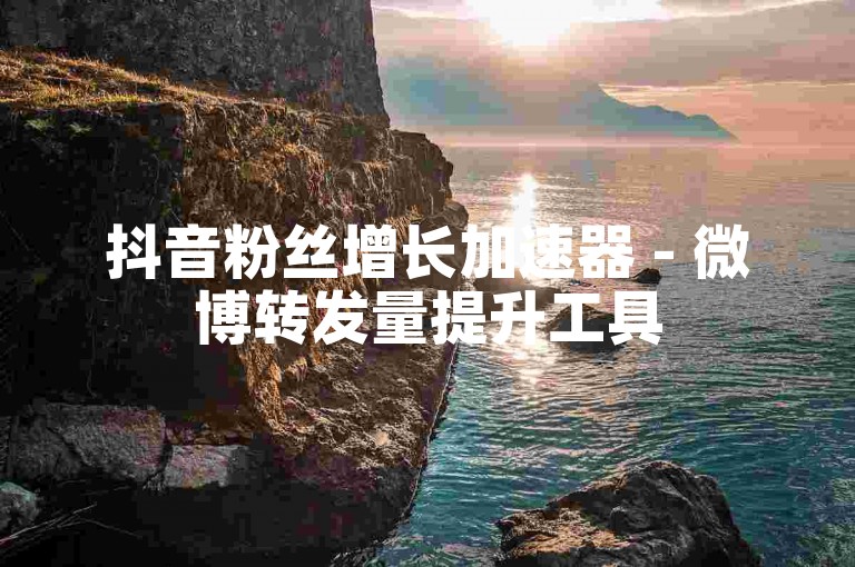 抖音粉丝增长加速器 - 微博转发量提升工具