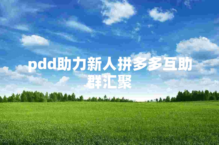 pdd助力新人拼多多互助群汇聚500位真实用户，共同助力新成员。