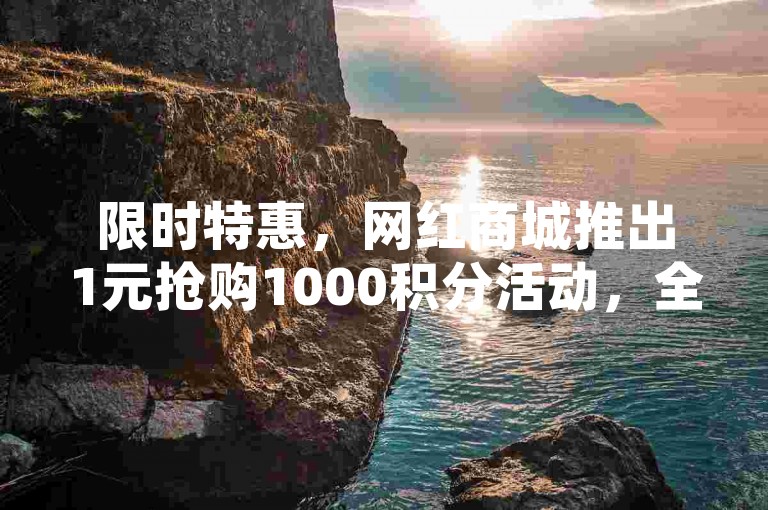 限时特惠，网红商城推出1元抢购1000积分活动，全天候自助服务，享受全网最优惠的价格。