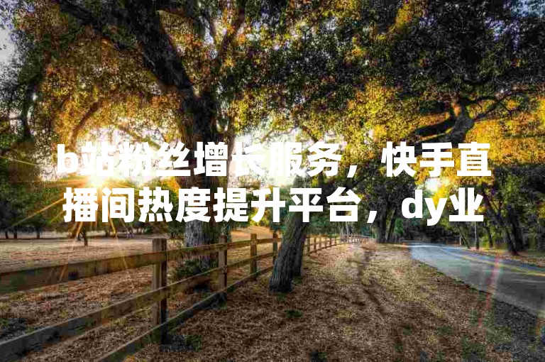 b站粉丝增长服务，快手直播间热度提升平台，dy业务卡盟网站助力账号影响力飙升。