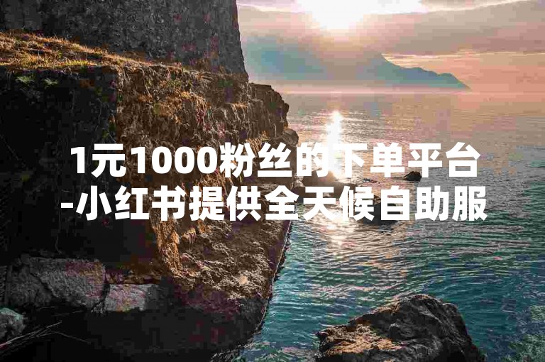 1元1000粉丝的下单平台-小红书提供全天候自助服务，是获取稳定会员增长的最可靠卡盟。