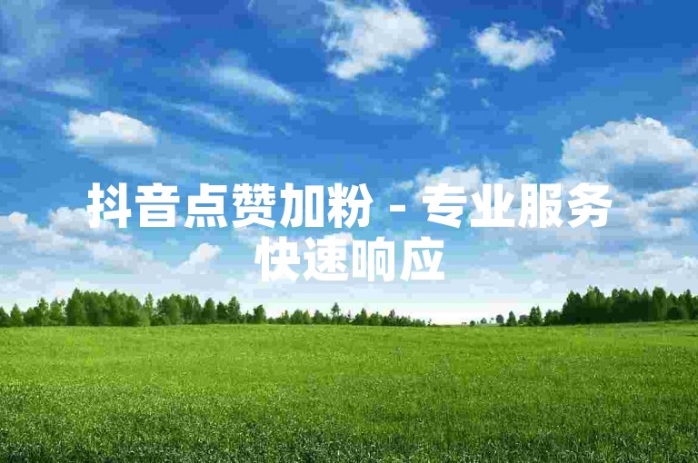 抖音点赞加粉 - 专业服务快速响应