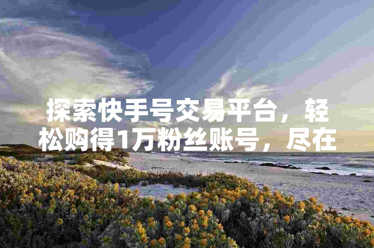 探索快手号交易平台，轻松购得1万粉丝账号，尽在我们的官方网站，免费查重名服务等你来体验。