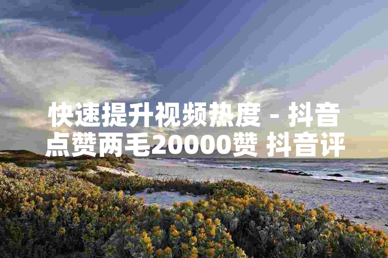 快速提升视频热度 - 抖音点赞两毛20000赞 抖音评论免费平台