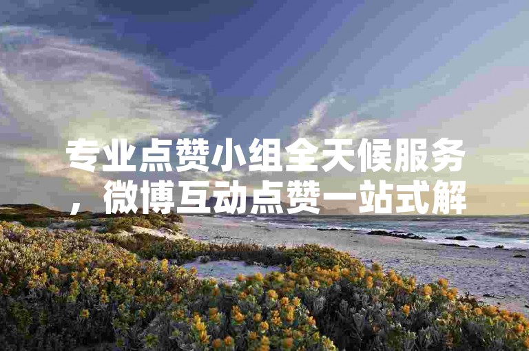 专业点赞小组全天候服务，微博互动点赞一站式解决方案。