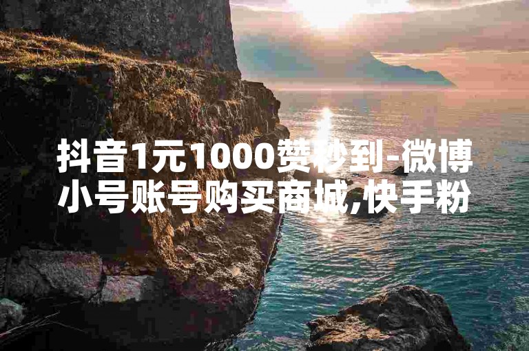 抖音1元1000赞秒到-微博小号账号购买商城,快手粉丝不掉粉在线下单