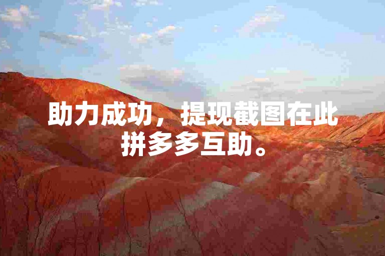 助力成功，提现截图在此拼多多互助。
