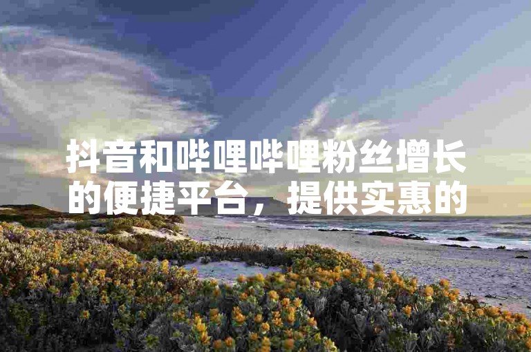 抖音和哔哩哔哩粉丝增长的便捷平台，提供实惠的服务。