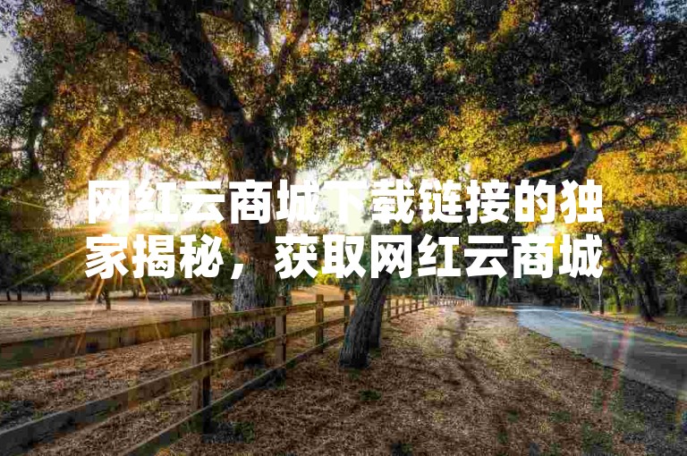 网红云商城下载链接的独家揭秘，获取网红云商城下载入口！2025必学。