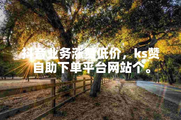 抖音业务涨赞低价，ks赞自助下单平台网站个。