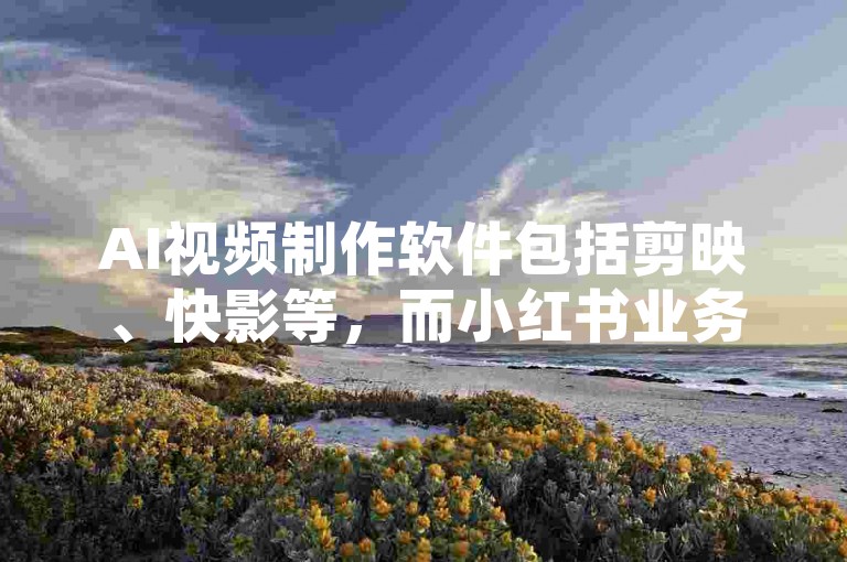 AI视频制作软件包括剪映、快影等，而小红书业务下单、QQ业务网和抖音24小时自助服务平台则提供各种社交媒体营销服务。