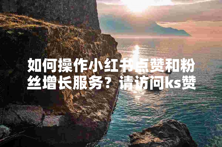 如何操作小红书点赞和粉丝增长服务？请访问ks赞下单平台的官方网站获取详细指南。
