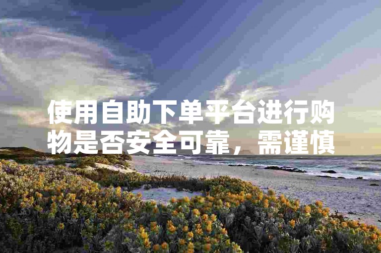 使用自助下单平台进行购物是否安全可靠，需谨慎评估其安全性和信誉度。