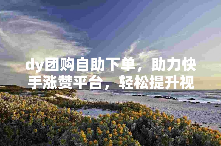 dy团购自助下单，助力快手涨赞平台，轻松提升视频热度！