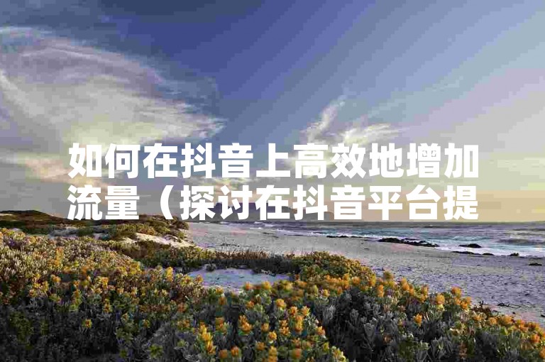 如何在抖音上高效地增加流量（探讨在抖音平台提升流量的经济方法）