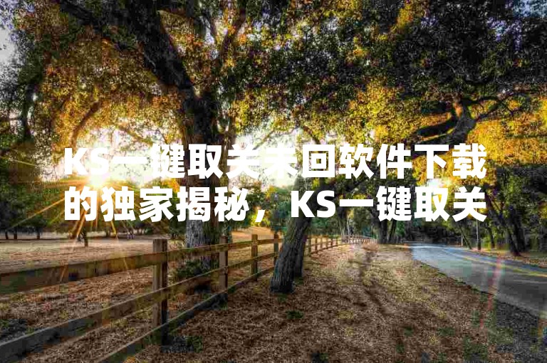 KS一键取关未回软件下载的独家揭秘，KS一键取关未回软件下载，最新版下载指南！2025必学。