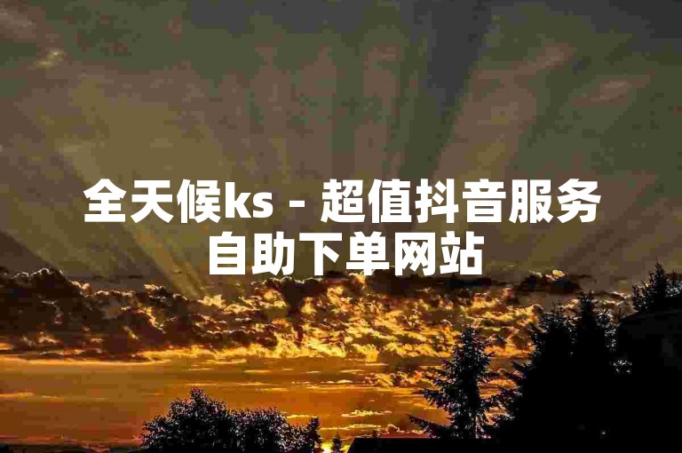全天候ks - 超值抖音服务自助下单网站